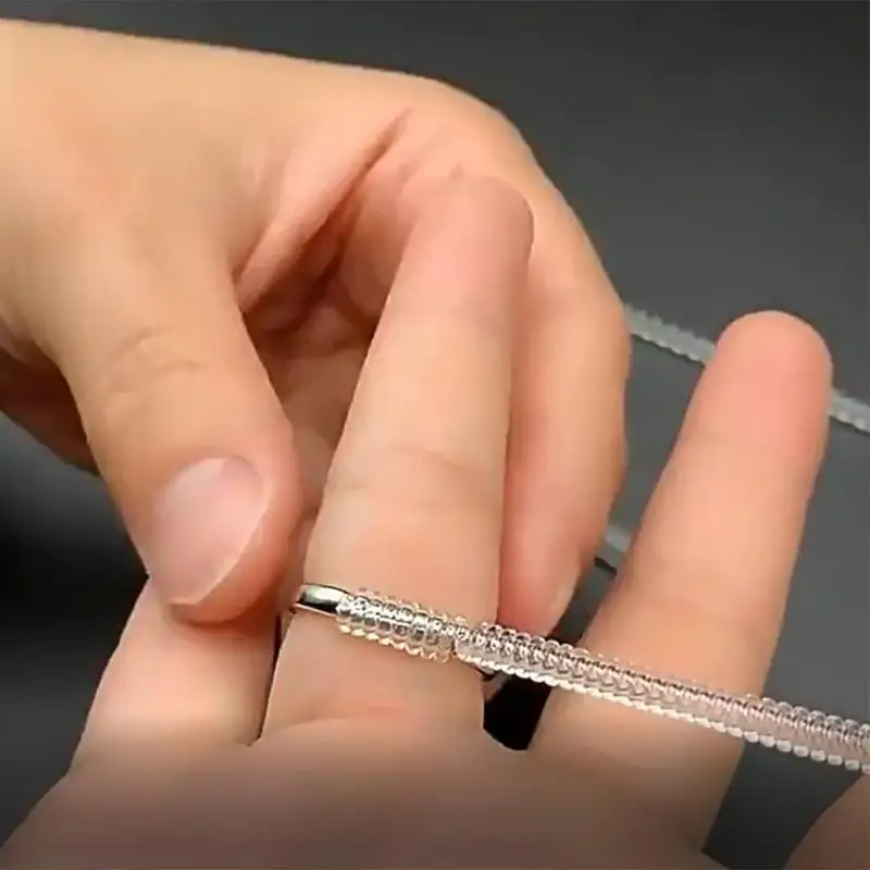 A52E Set mit 12/20 praktischen Silikon-Fingerringeinsätzen, bequemen Größenreduzierern für Ringe – Detail 5
