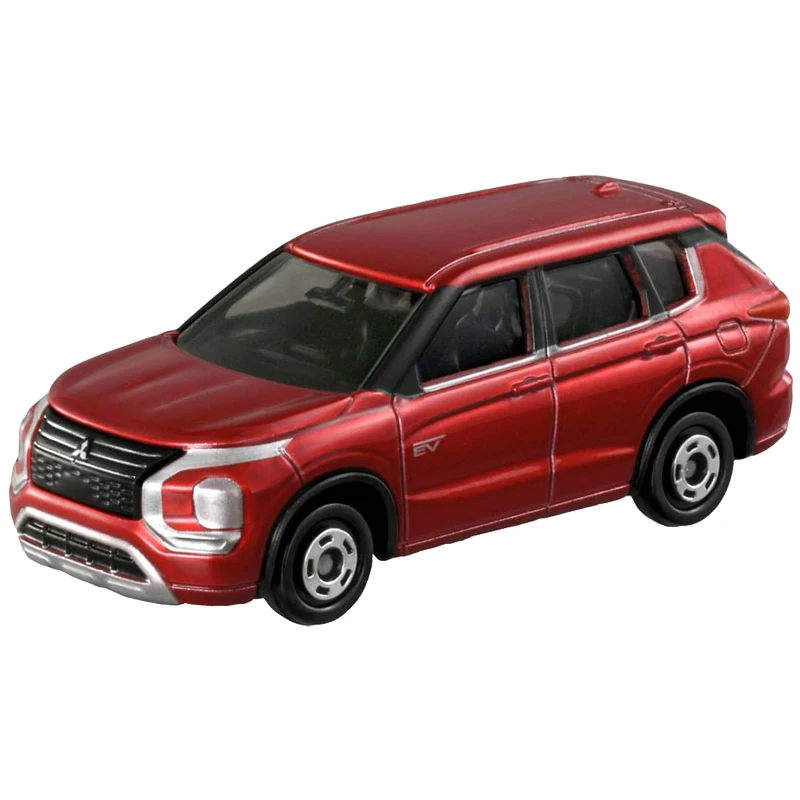 TAKARA TOMY simulation alloy car model toy Red and White Box No. 10 Mitsubishi Outlander SUV, boys' toy, children's holiday gift