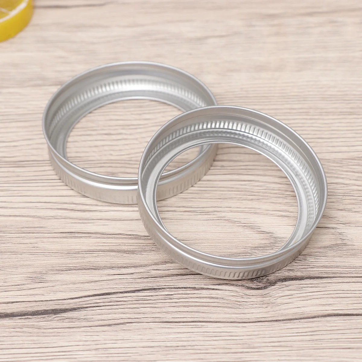 أغطية جرة ميسون مع حلقات حديدية، أغطية تعليب مقاومة للتسرب، أربطة لولبية واسعة الفم لحفظ الطعام #6