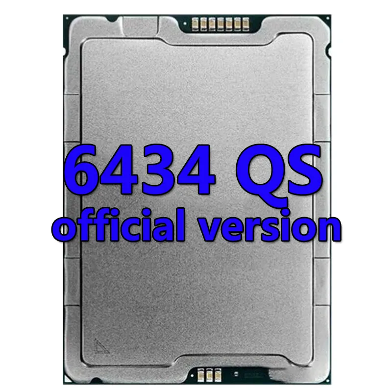 Xeon Gold medal 6434 QS version CPU 22.5MB 3.7GHZ 8Core/16Thread 195W Processor LGA4677 FOR C741 Server Motherboard