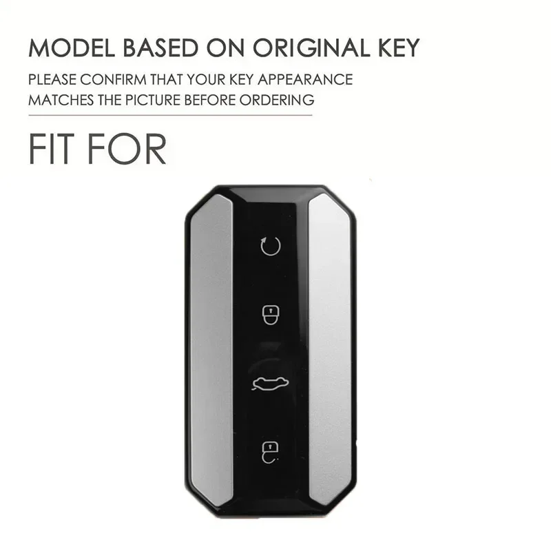 Top Grain Leather Key Cover for Chery Omoda Jaecoo 7 Oumengda C7 W/ Metal Ring, Full Wrapped Anti-Scratch