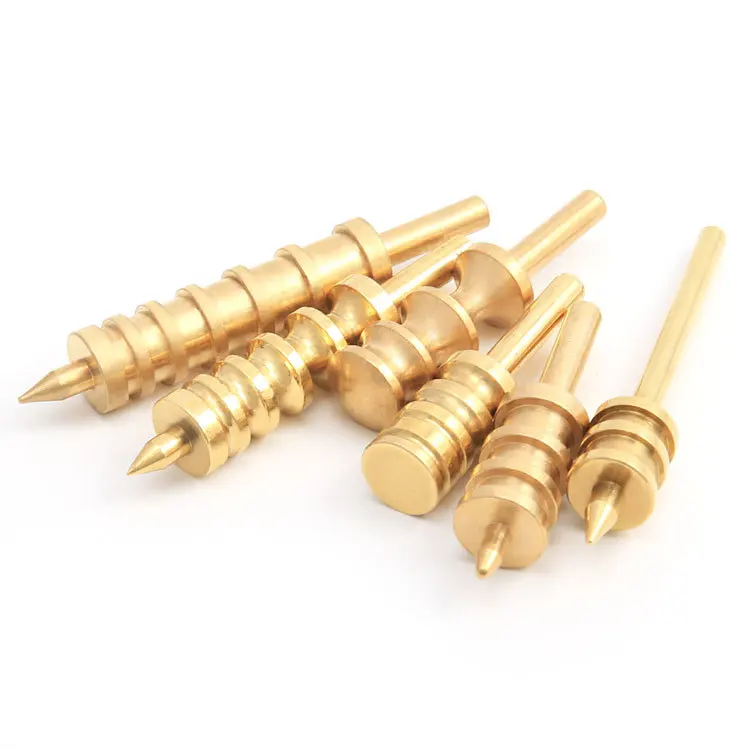 Leather Burnisher Pointed or Flat Tip Leather Edge Tools Leather Craft for Leather Slicker Burnishing Brass Burnish Tools