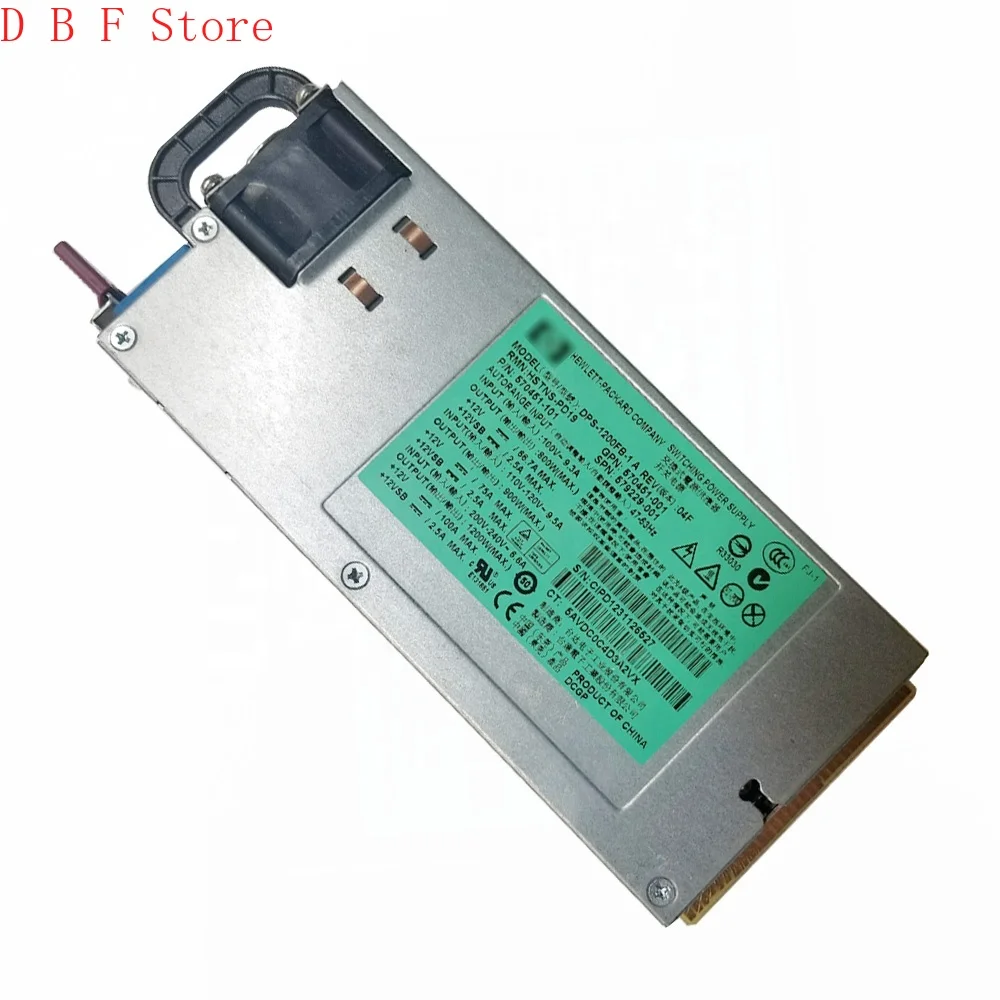 Power Supply For HP DL580G7 HSTNS-PD19 DPS-1200FB-1 A 579229-001 570451-001 570451-101 Perfect Test