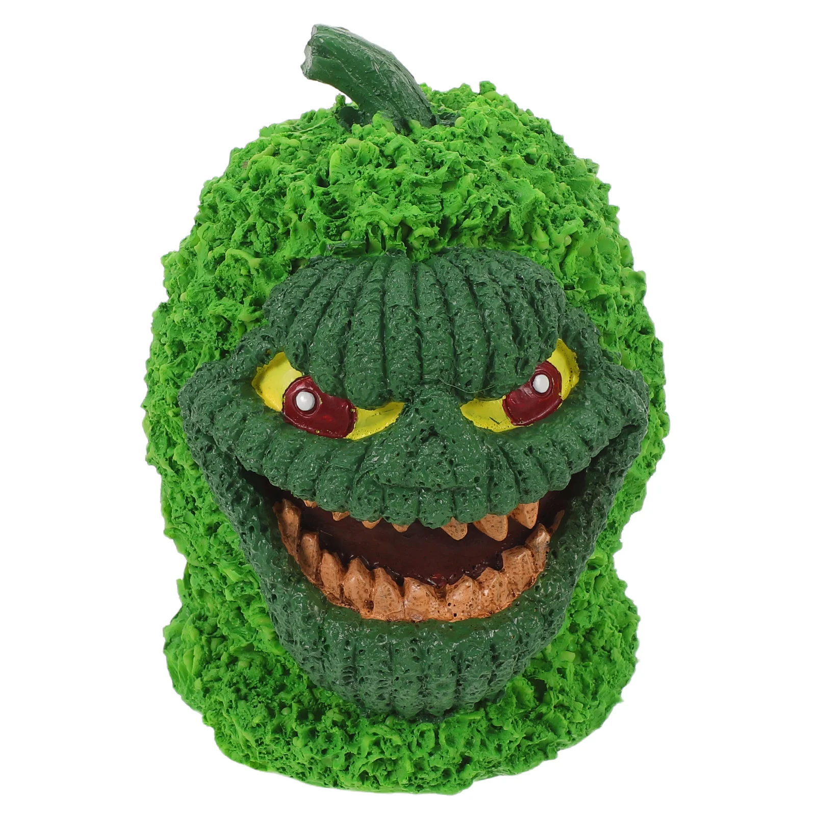 

Green Pumpkin Decor Spooky Monster Statue Resin For Halloween Mantel Shelf Table Top Tiered Tray Desktop Car Dashboard Fall