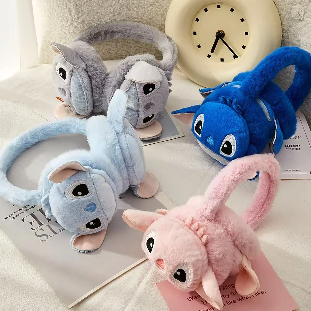

Disney Stitch Cute Winter Cartoon Warm Earmuffs Earmuffs Plush Cold-proof Anti-freezing Thickened Ear Warm Ear Bag