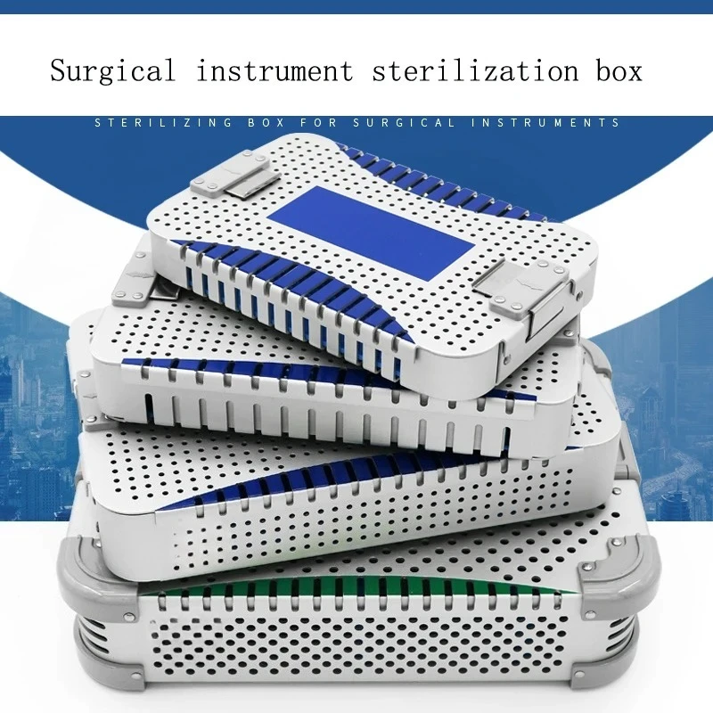 Instrument Disinfection Box, High Temperature and High Pressure Ophthalmic Surgery Storage Disinfection Box Aluminum Alloy
