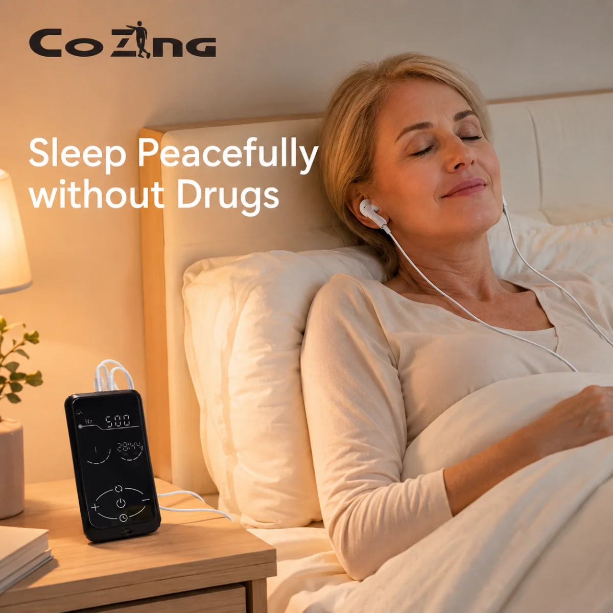 CES Microcurrent Sleep Aid Device Insomnia Anxiety Headache Relief Electric Ear Clip Type Acupuncture Fast Sleep Instrument