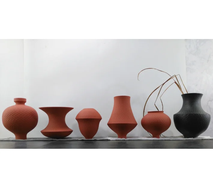 Modern Oriental Ceramics Vase Display Piece for Hotel Model Room Interior Design Home Decor Tabletop Decoration Accessories