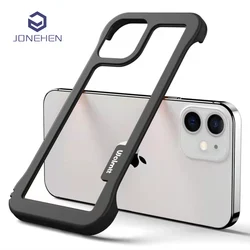 Heat Dissipation Without Cover Bumper Case For iPhone 15 14 13 12 Mini 11 Pro Max 7 8 6 Plus X S XS XR Shockproof Silicone Frame