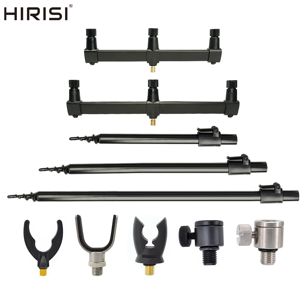 

Hirisi Carp Fishing Bank Sticks and Buzz Bars Fishing Rod Pod Set With Quick Change Connector Carp Fishing Accessories ﻿