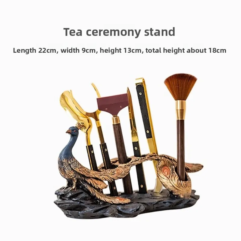 Tea ceremony six gentlemen accessories kung fu tea set supplies tea clip tea knife tea cup holder tea pen tea scraping tea tool view 6