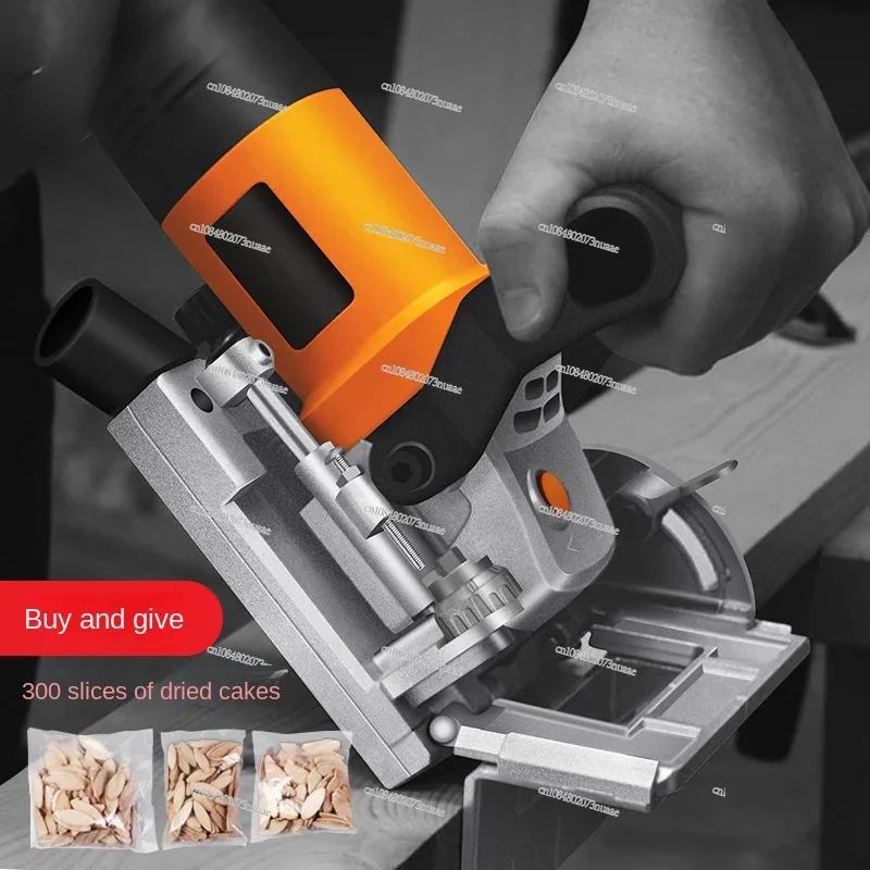 Woodworking slotting machine, wood decoration, mortise and tenon, plate splicing machine, biscuit machine