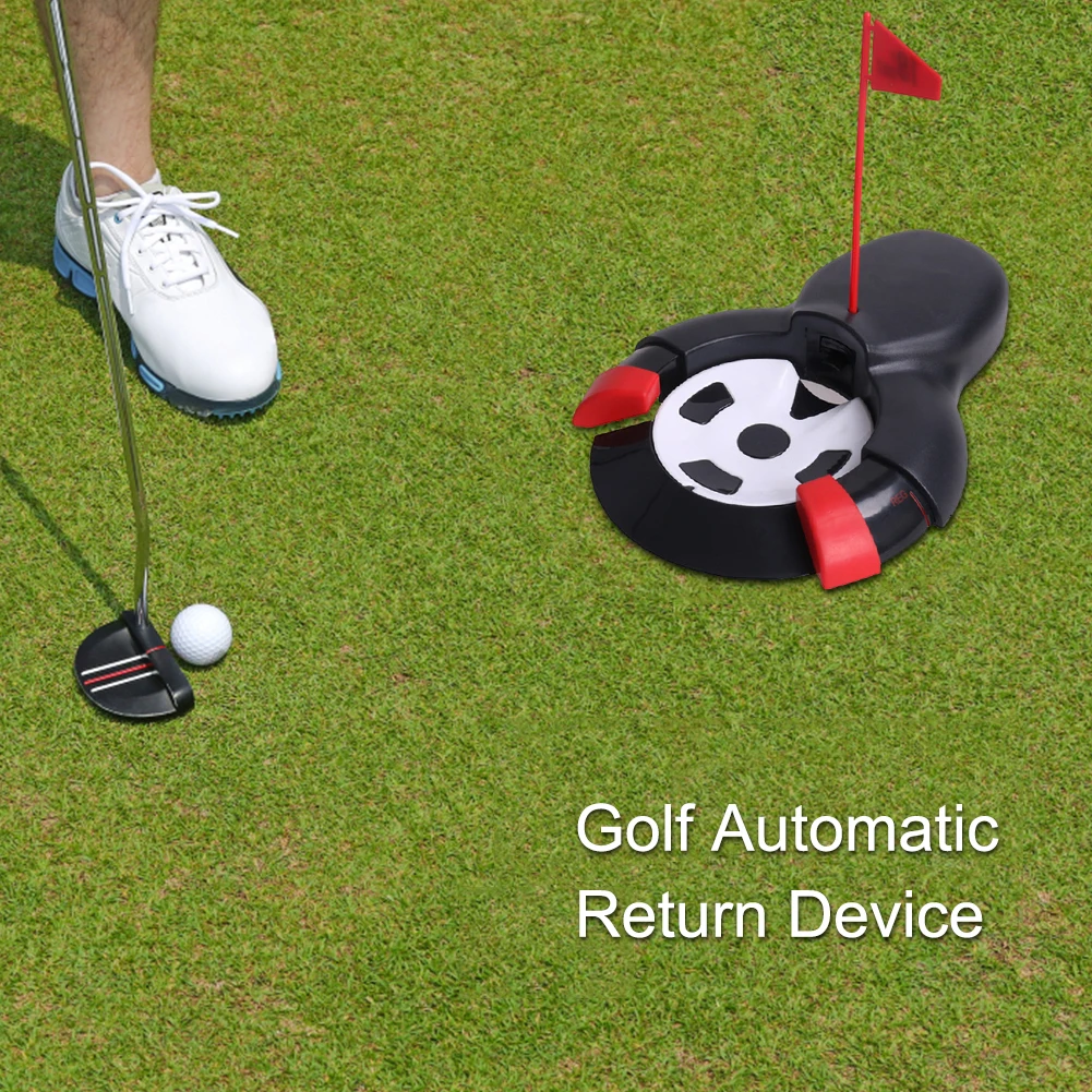 Golf Returner Automatic Training Tool Golf Hole Auto Returning Practice Golf Ball Return Machine Golf Putting Return Machine