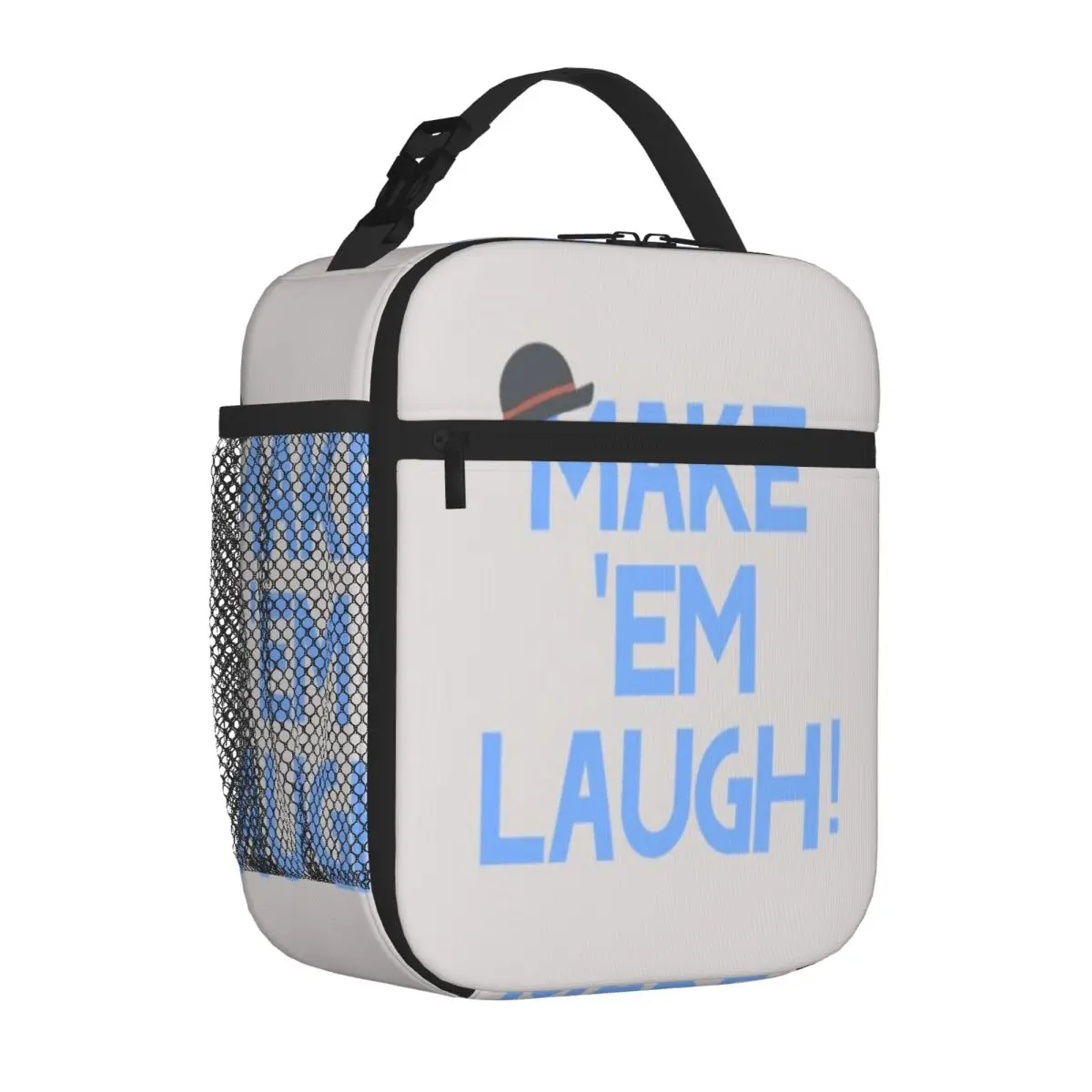 Bestselling Make Em Laugh Design Rugged Lunch Tote Downtown Work Shoulder Lunch Bag