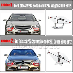 Headlight Washer Cover for 09-12 Mercedes Benz E class W212 W207 Fit E180 E200 E220 E250 E300 E350 E400 E500 S212 C207 A207