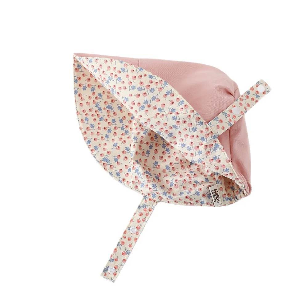 

Cute Soft Floral Hat Breathable Double-sided Sun Hat Sun Protection Cotton Large Brim Court Hat