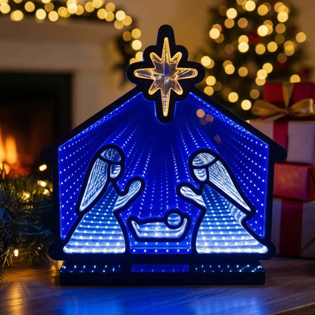 

3D LED-зеркало с эффектом бесконечности, питание от USB, многоцветная неоновая подсветка, акриловый настольный декор для свадьбы, дня рождения, дома, спальни, стены