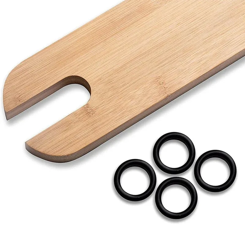 Cadeira alta para bebês, apoio para os pés, bambu natural, madeira, assento infantil, antiderrapante, estável, acessórios para crianças, bebês