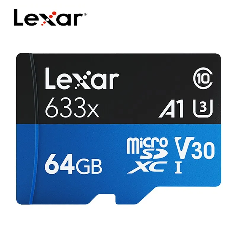 Lexar Micro SD Card 32GB 64GB Micro SD Card Read 100MSD/TF Flash Card U1 U3 4K V30 Camera Video Memory Card MicroSD for Phone PC