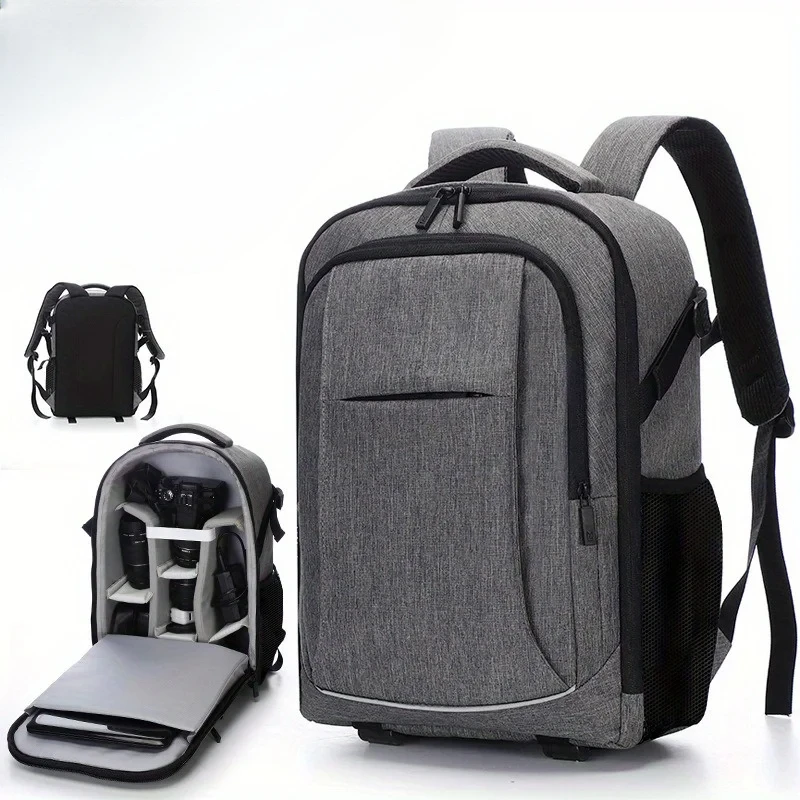 

Waterproof & Anti-Theft Camera Backpack - Large Capacity, Multi-Functional, Lightweight Nylon Photography Bag For Men And Women