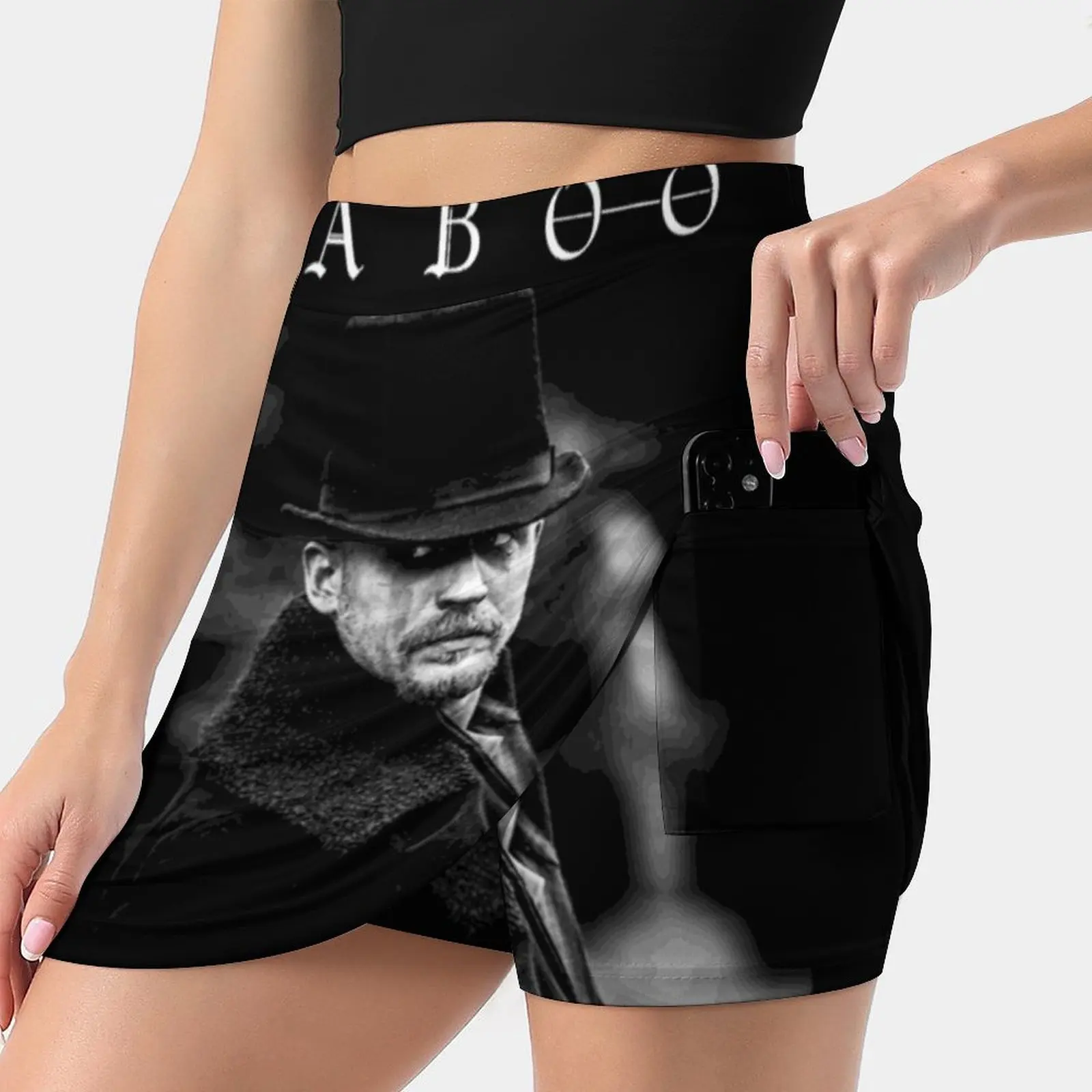 Taboo Tv Women Mini Skirt Two Layers With Pocket Skirts Sport Fitness Running Skorts Taboo Tv Series Drama Adventures Thrillers