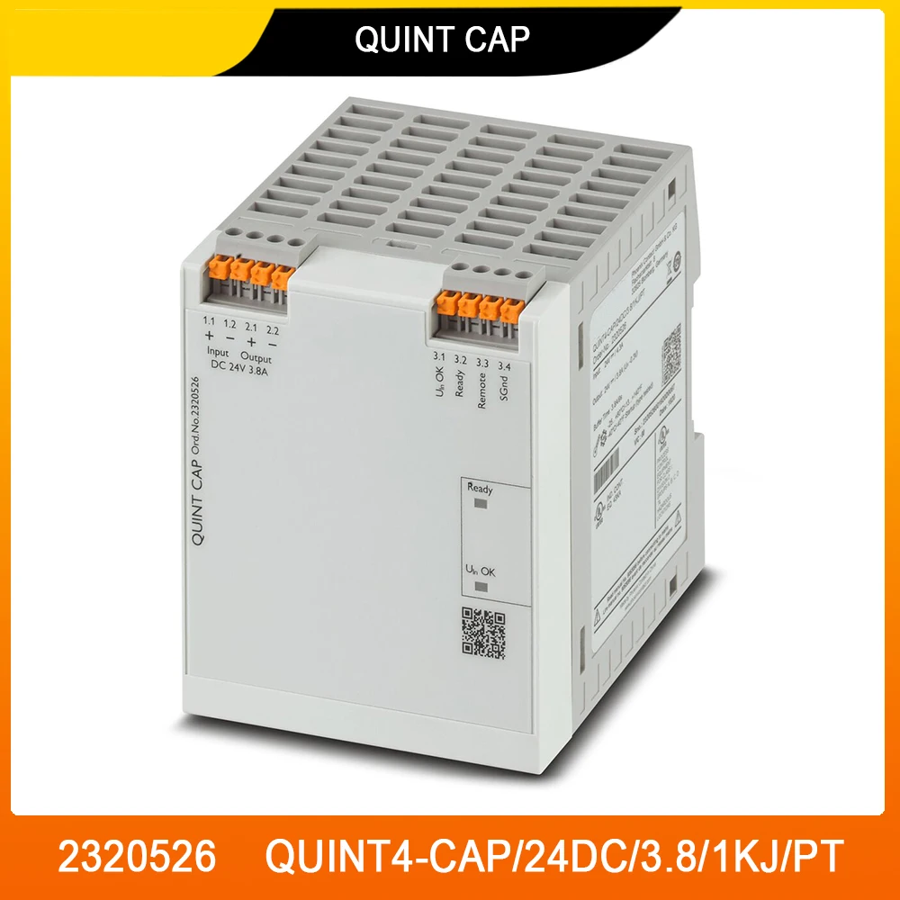 

New For Phoenix 2320526 QUINT4-CAP/24DC/3.8/1KJ/PT QUINT CAP 24VDC/3.8A/1kJ Capacity Module High Quality Fast Ship