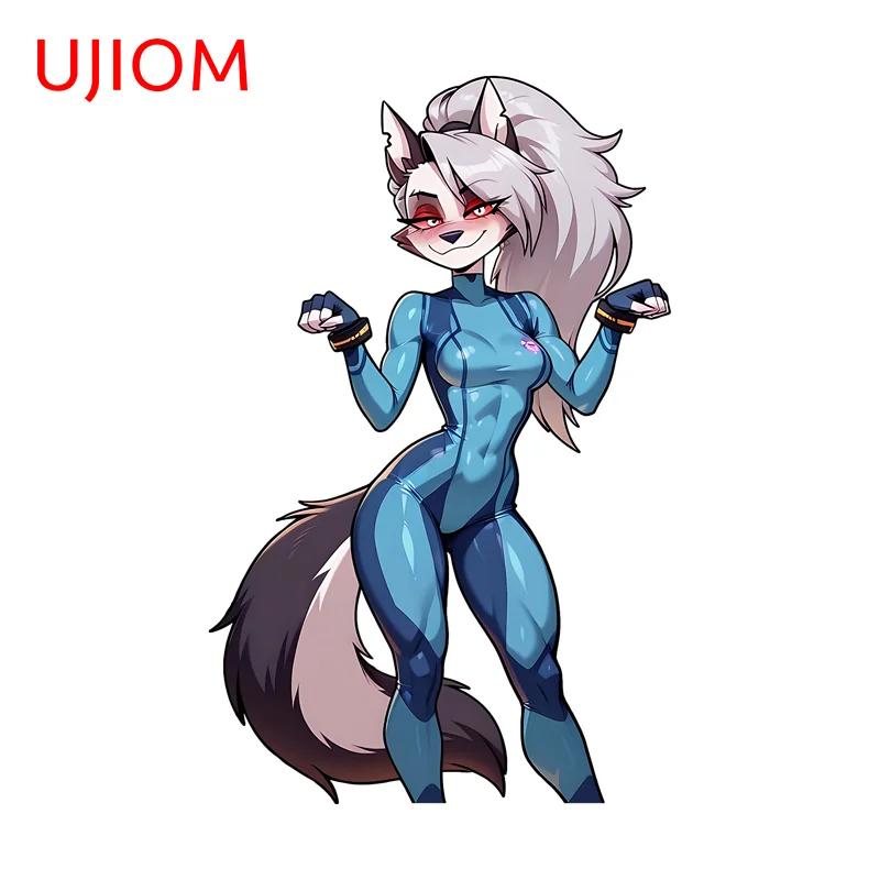 UJIOM Loona Edgy Racing Suit Picture Wall Sticker Ingenious Interesting Scratch Proof PVC Decal High Quality Adhesive Wallpaper