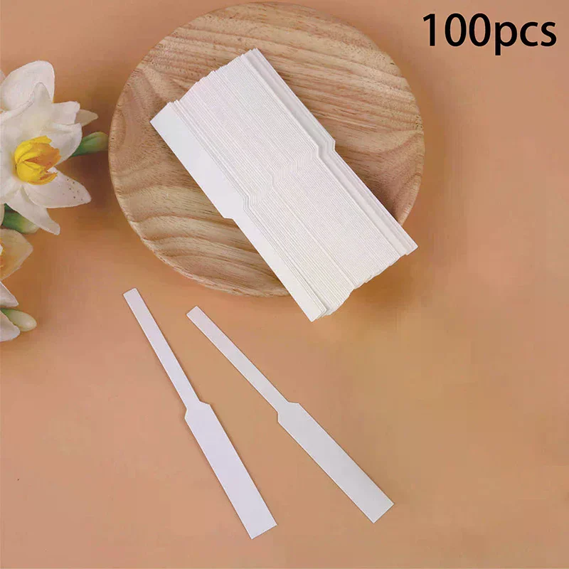100pcs 130*12mm Portable Perfume Test Paper Strips Fragrance Aromatherapy Essential Oil Testing Strip