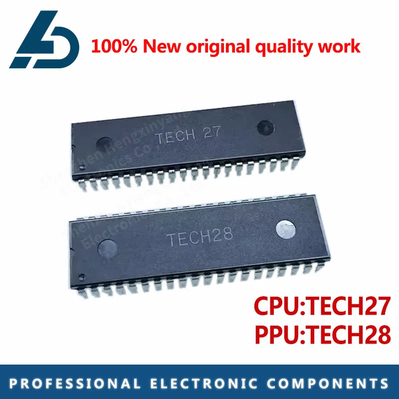 TECH 28 TECH 27 TECH28 TECH27 DIP40 Game Console Processor Chip CPU PPU Chip Ic