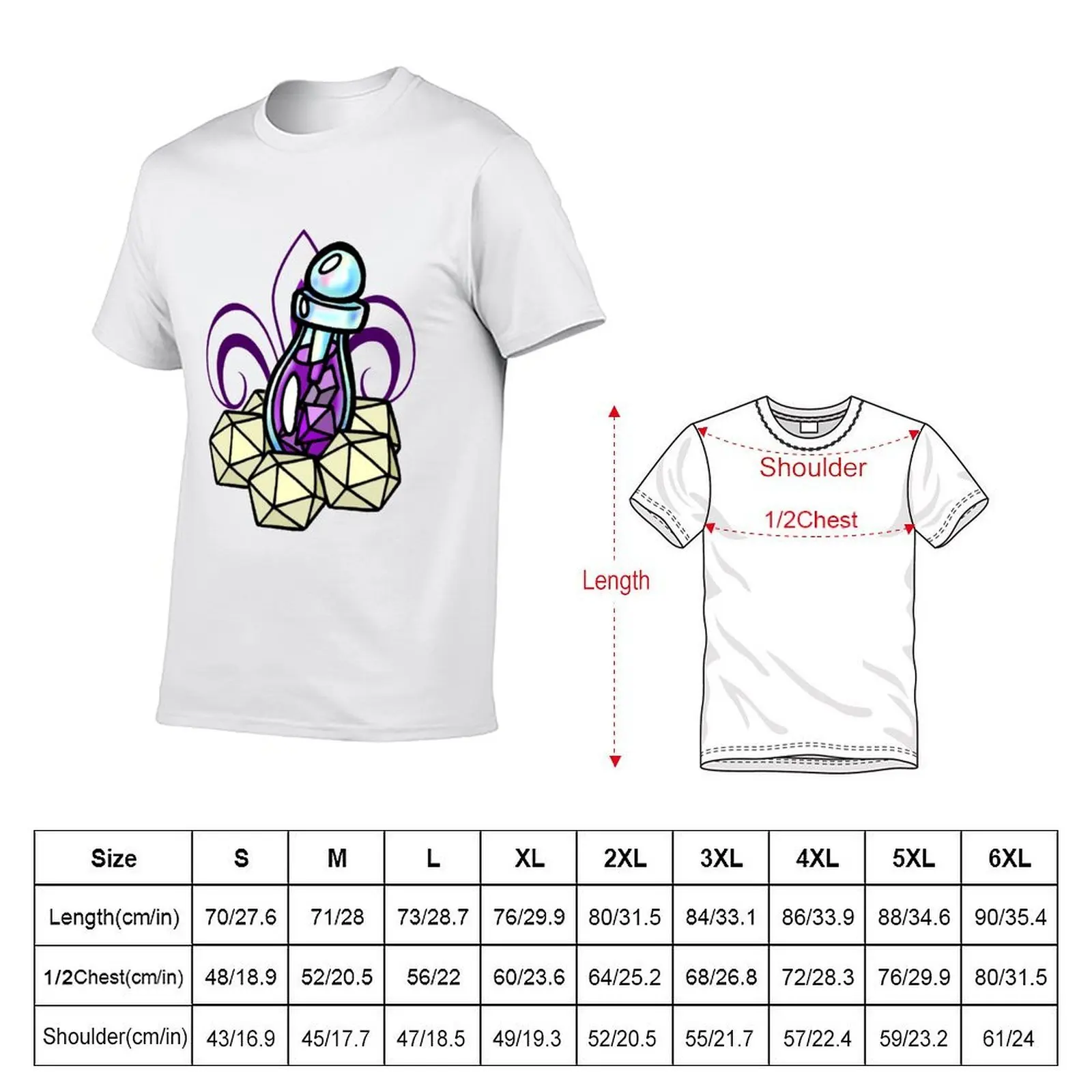 dnd magic potion T-Shirt korean fashion Funny t-shirts t shirts men