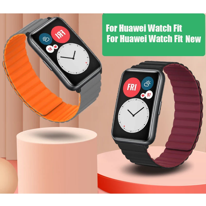 Bracelet en Silicone à boucle magnétique, pour Huawei Watch, adapté/adapté, nouveau