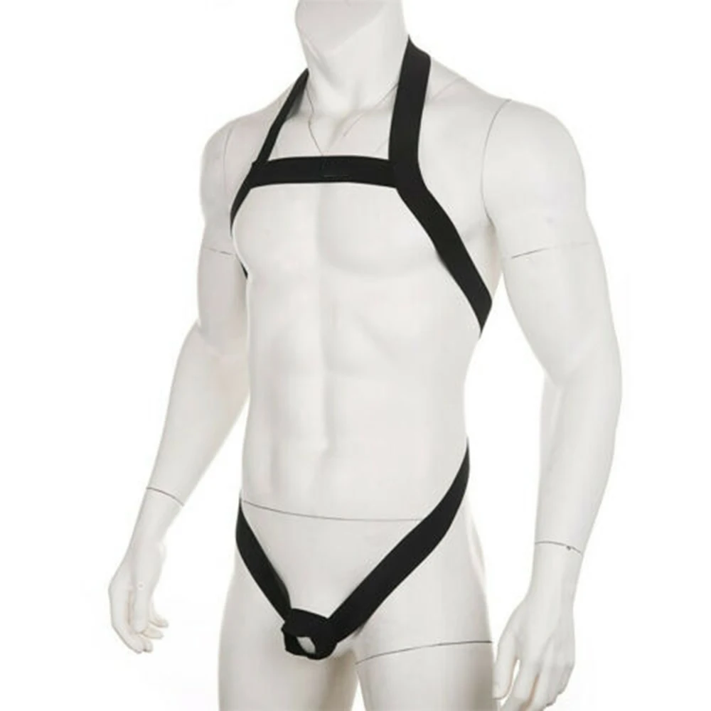 Cosplay Underwear Costume Sexy Show Muscles Clubwear Full Body Straps Harness Jockstrap Stretch Thongs Band Belt