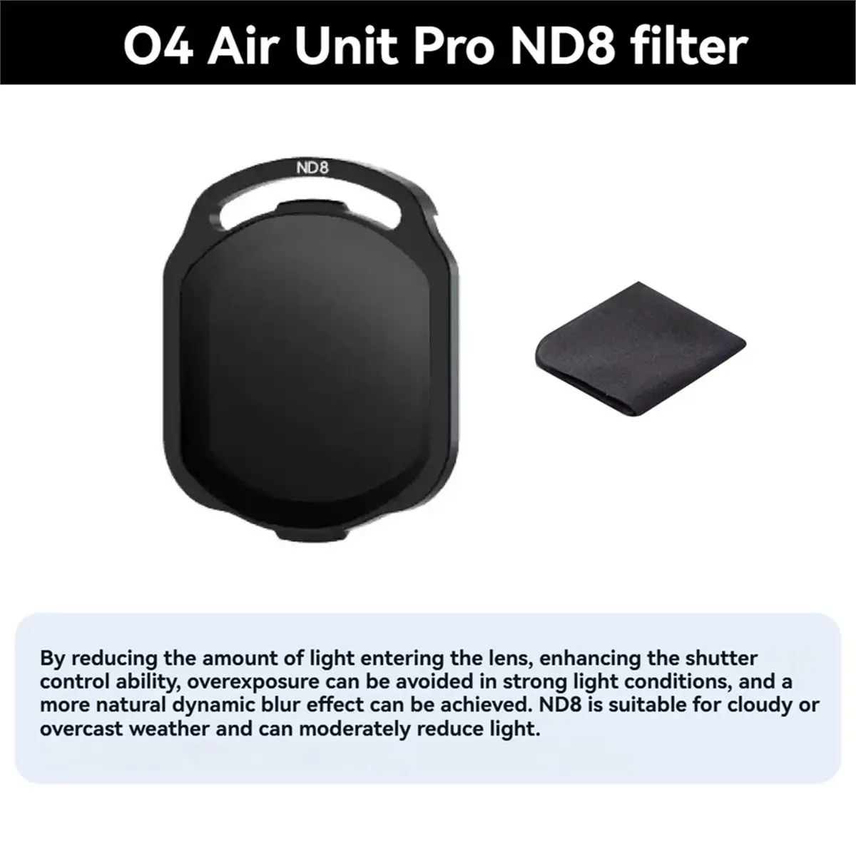L73A NEW ND Filter Kit for O4 Air Unit Pro ND8/ND16/ND32 FPV Lens Oil-Proof and Scratch-Proof for BEE25 Master3X FPV Drones