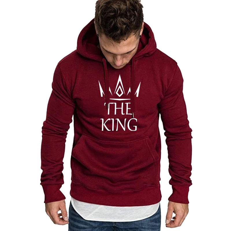 NewStyle Pure Cotton Men's Printed Hoodie Autumn Men's Casual Jogging Hoodie Sweatshirt Men's Solid Color Hoodie Sweatshirt