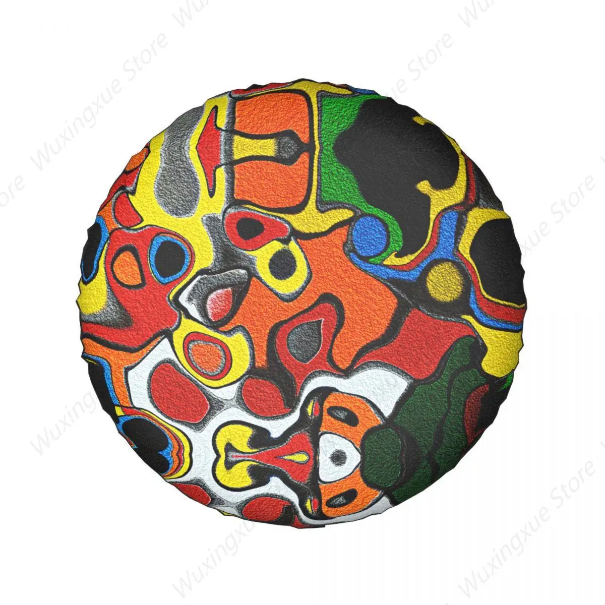 Custom Melted Rubiks Cube Spare Tire Cover for Suzuki Mitsubish Car Wheel Protectors 14