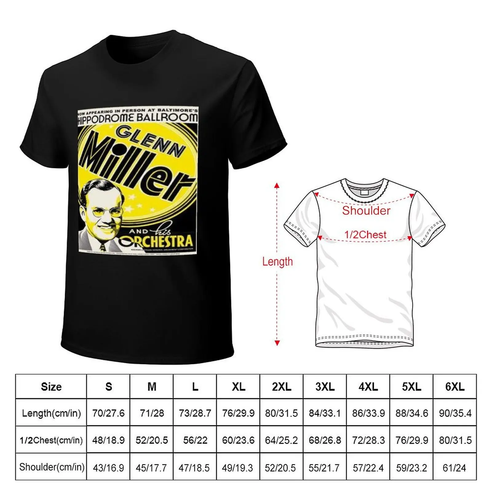 In the Swing with Glen Miller T-Shirt funny t shirts cotton T-Shirt
