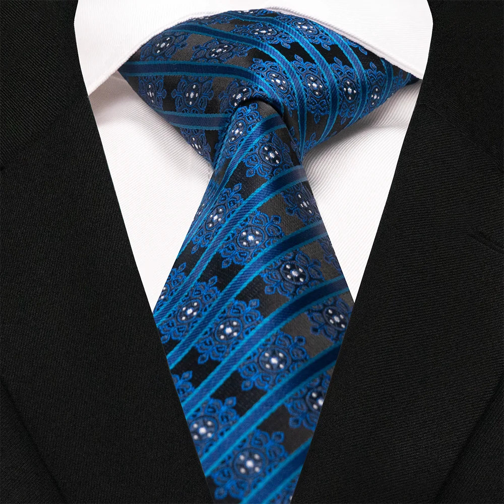 EASTEPIC 8 cm elegante gestreifte Krawatten für Herren, Herren-Accessoire, karierte Krawatte, Paisley-Krawatte, Blumenmuster, für formelle Anlässe, Hochzeitsgeschenk – Detail 31