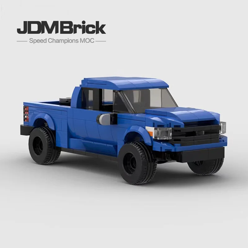 

MOC-90020 Domestic Building Block Off road Pickup Truck 4x4 Construction Particle Assembly Speed Series Boys' Building Block Car