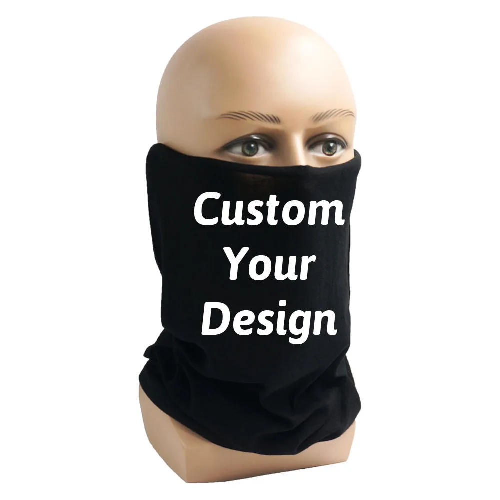 Customize Your Own Cycling Neck Gaiter Warmer Tube Bandana Seamless Scarf Breathable Motocycle Face Covering Women Men Hiking