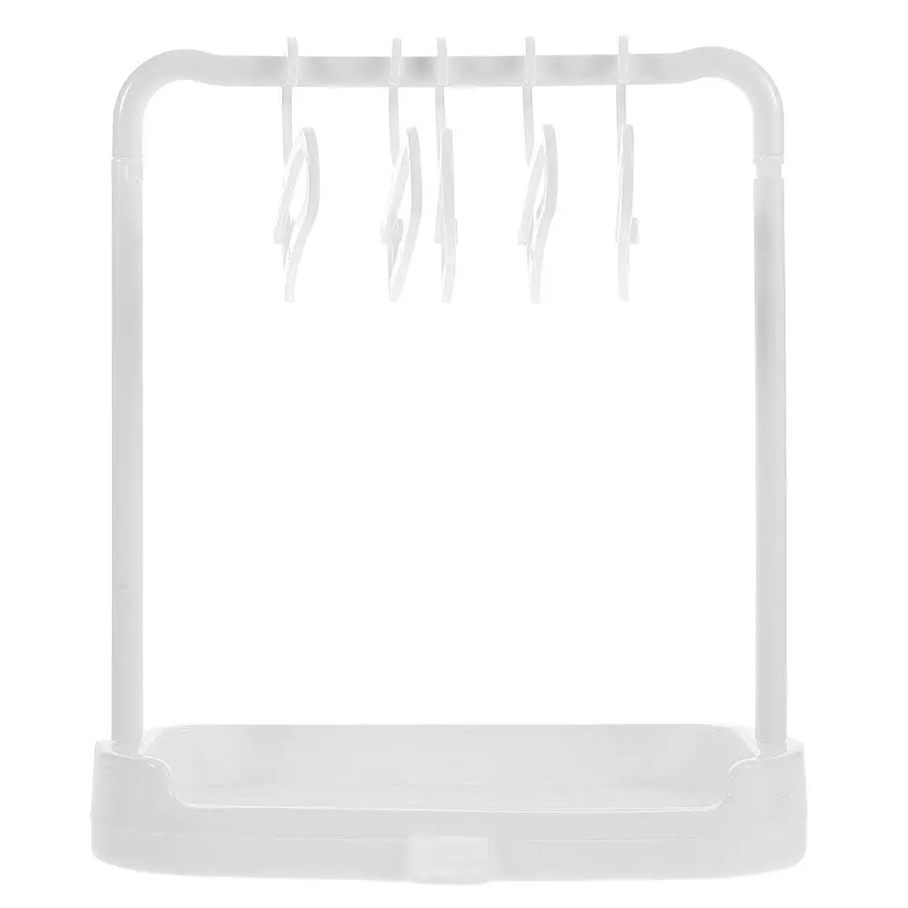 

1Set Miniature Clothes Hanger Compact Space Saving Portable Clothes Drying Rack Multifunctional Stand for Garments Wardrobe