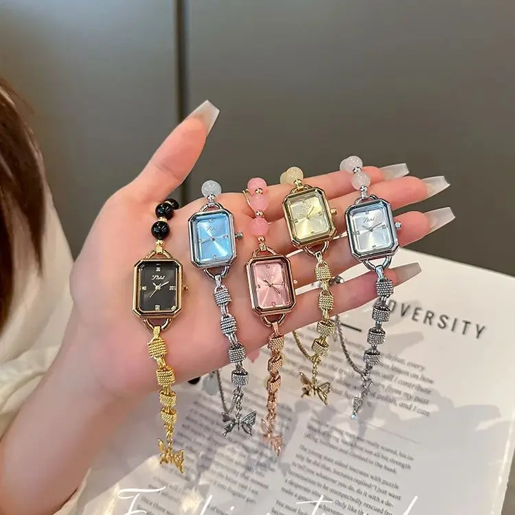 ساعة ذهبية فاخرة للسيدات مقاومة للماء من الفولاذ المقاوم للصدأ ساعات نسائية إبداعية عصرية أصلية أنيقة كوارتز ساعة يد هدية