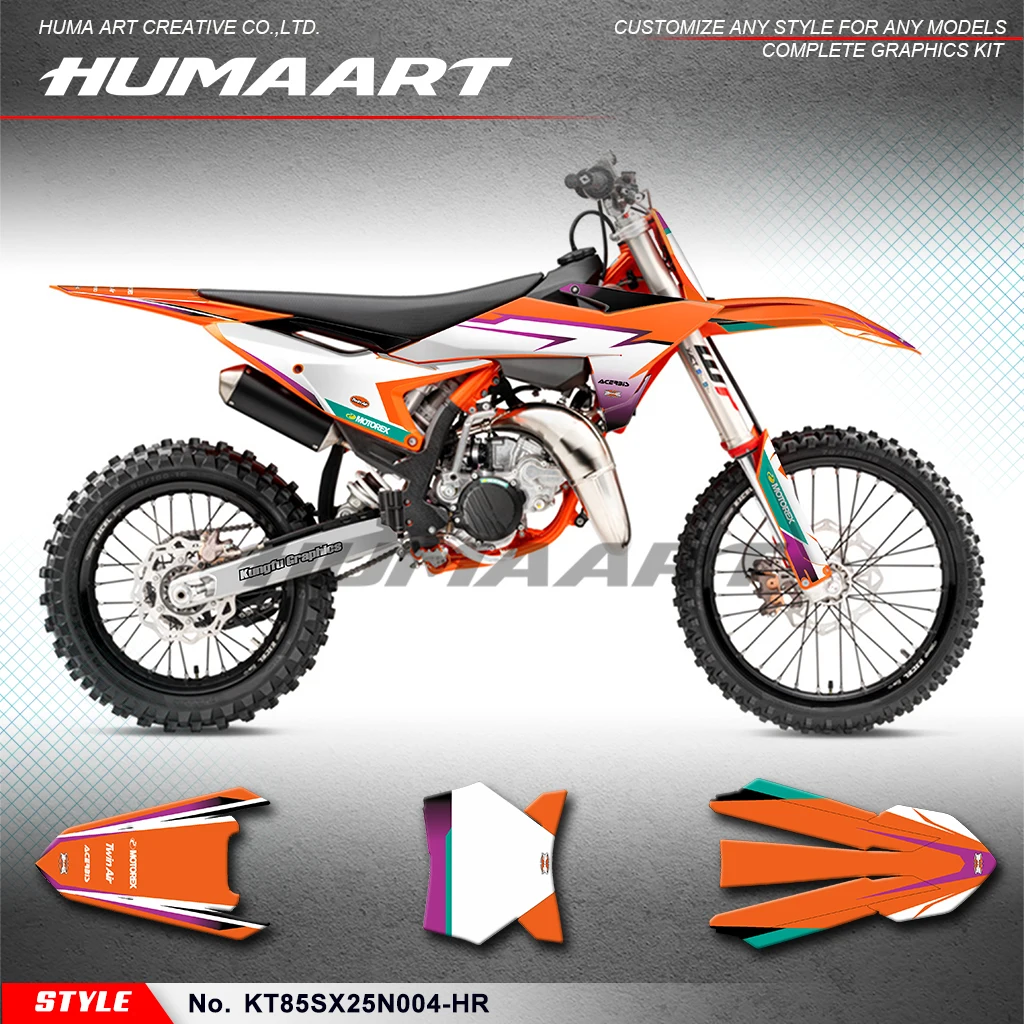 

Виниловая наклейка HUMAART Dirtbike с графикой для KTM SX85 SX 85 2025 2026, аксессуар, KT85SX25N004-HR