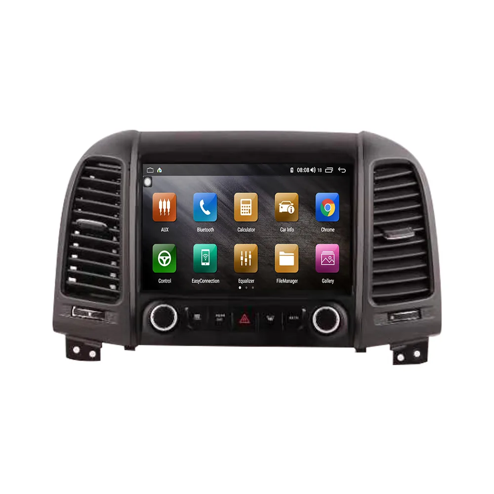 Для Hyundai Santafe 2006-2012 Android мультимедийный DVD-плеер Carplay GPS-навигация с сенсорным экраном автомобильный радиоприемник