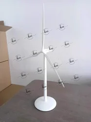 Electric Fan Model Wind Turbine Gift Model Desk Home Decoration Ornament Crafts