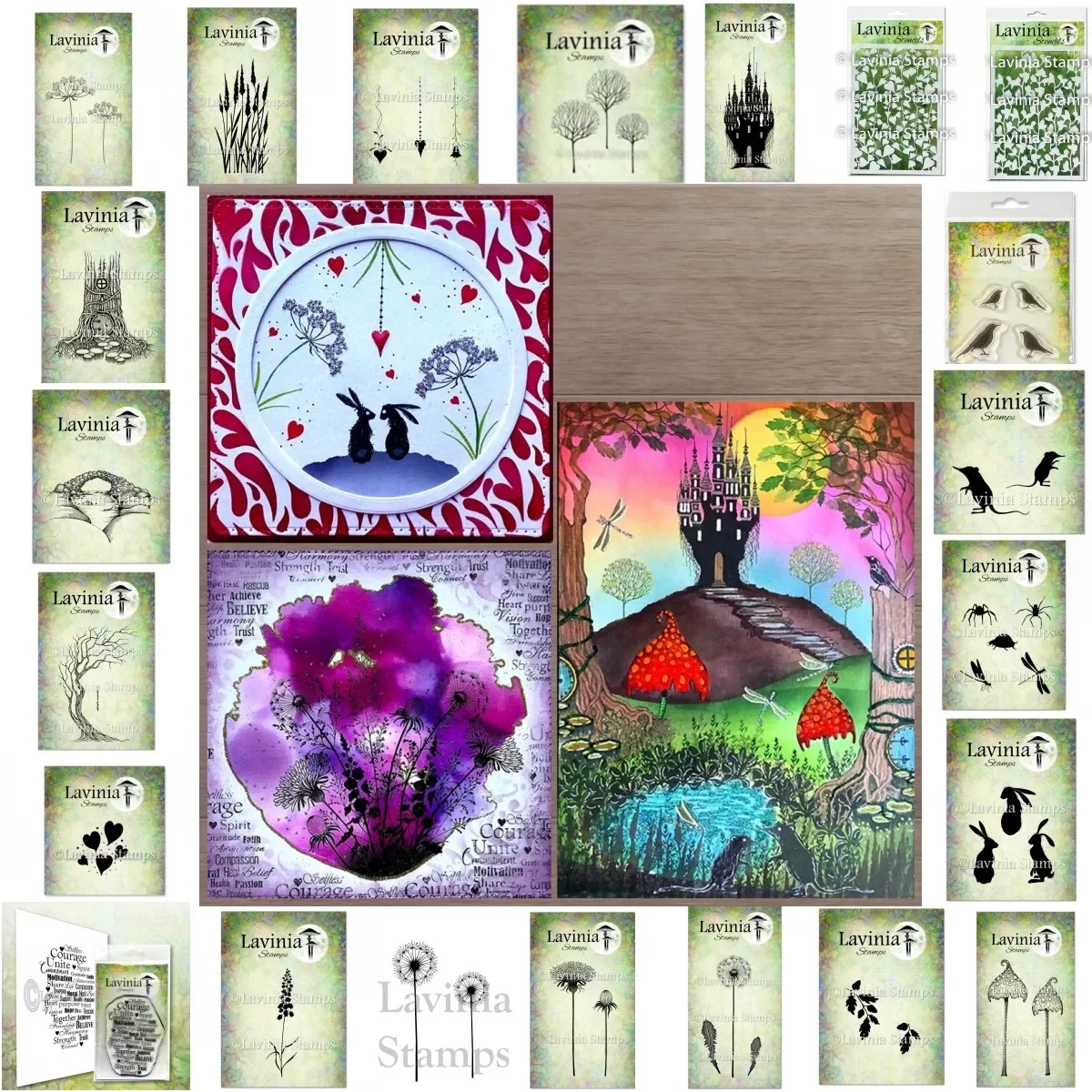 

Animals Outside Castle Clear Stamps For DIY Making Card Scrapbook Embossed Paper Album Craft Supplies Template Decoration
