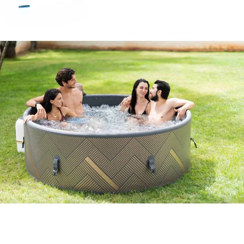 Indoor Hot Tube Portable Air Bubble Massage DWF Inflatable Hot Tub for 2 4 6 Person Outdoor Spa