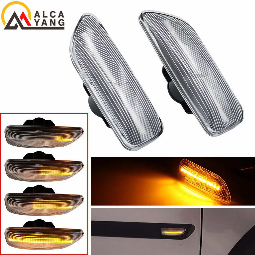 2Pcs Amber LED Side Marker Blinker Turn Signal Light For Volvo XC90 S80 XC70 V70 S60 2001-2009 30722641 3072264