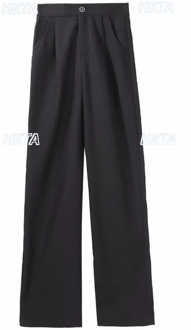 Japanese 2026 Summer New Straight High Waist Thin Loose Casual Pants Girl Commuting Temperament Black Long Trousers Women