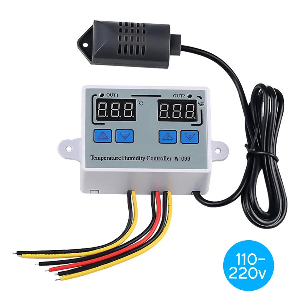 

AC110-220V двойной цифровой регулятор температуры, высококачественный АБС-пластик, можно подключить к охлаждению, инструмент для регулятора температуры нагрева