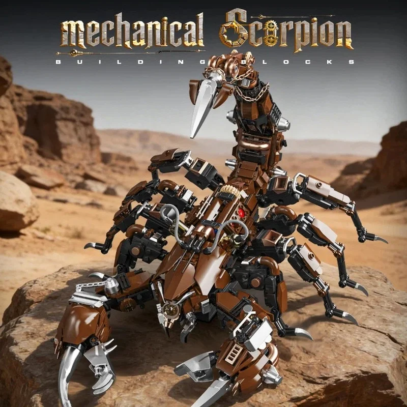 Cool Scorpion Building Block Model Diy Moc Animal Building Block Puzzle Assembly Adult Learning Desktop Decoration Puzzle Toy